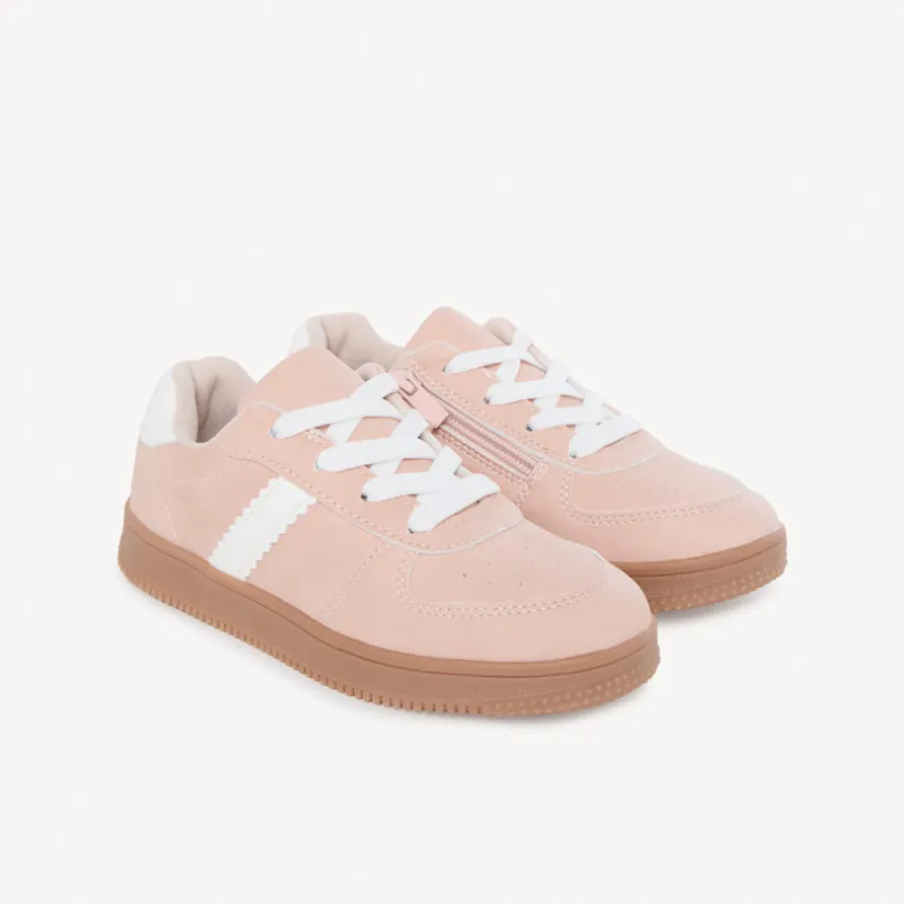 Baskets basses en simili cuir pour fille