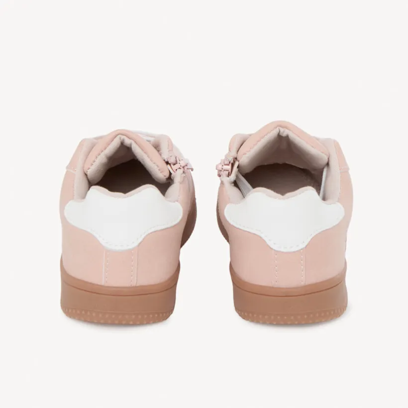 Baskets basses en simili cuir pour fille