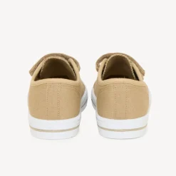 Baskets basses en toile avec lacets élastiques et velcro pour bébé garçon