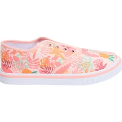 Baskets basses en toile imprimé tropical pour fille