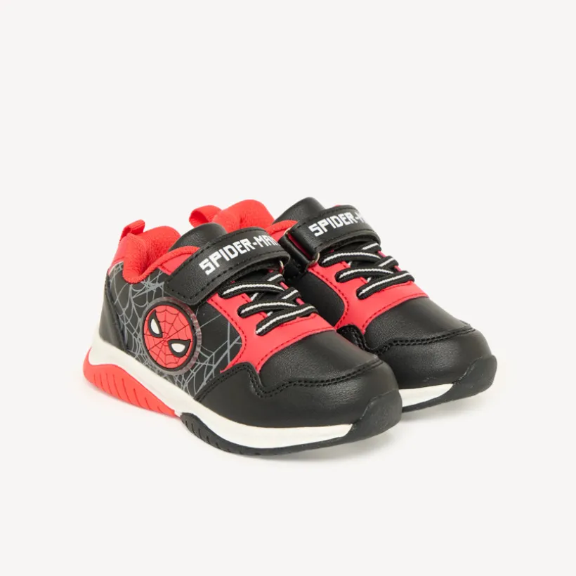 Baskets bébé garçon Spider-Man lacets élastiques et velcro