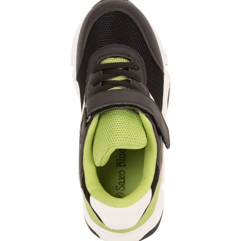 Baskets de sport avec lacets élastiques et velcro pour garçon