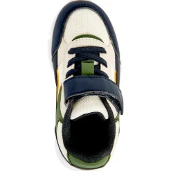 Baskets de sport basse avec empiècements colorés pour garçon