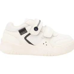 Baskets de sport blanches à double scratch pour garçon