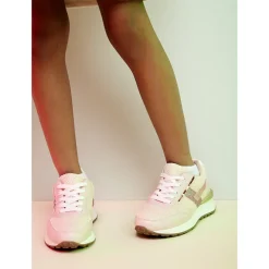 Baskets de sport en mesh à lacets pour fille