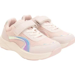 Baskets de sport iridescentes en mesh pour fille