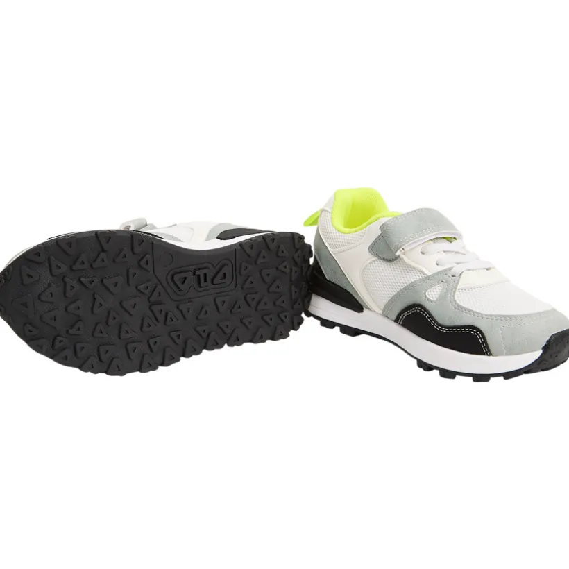 Baskets de sport à lacets élastique et velcro pour garçon