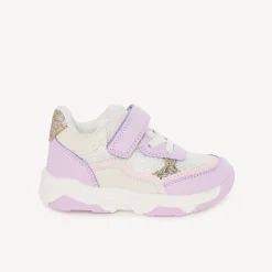 Baskets de sport à mesh et paillettes pour bébé fille