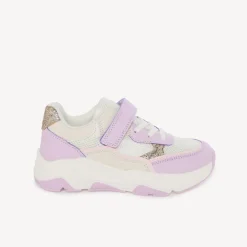 Baskets de sport à mesh et paillettes pour fille
