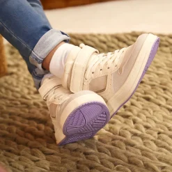 Baskets montantes à semelle contrastée pour fille