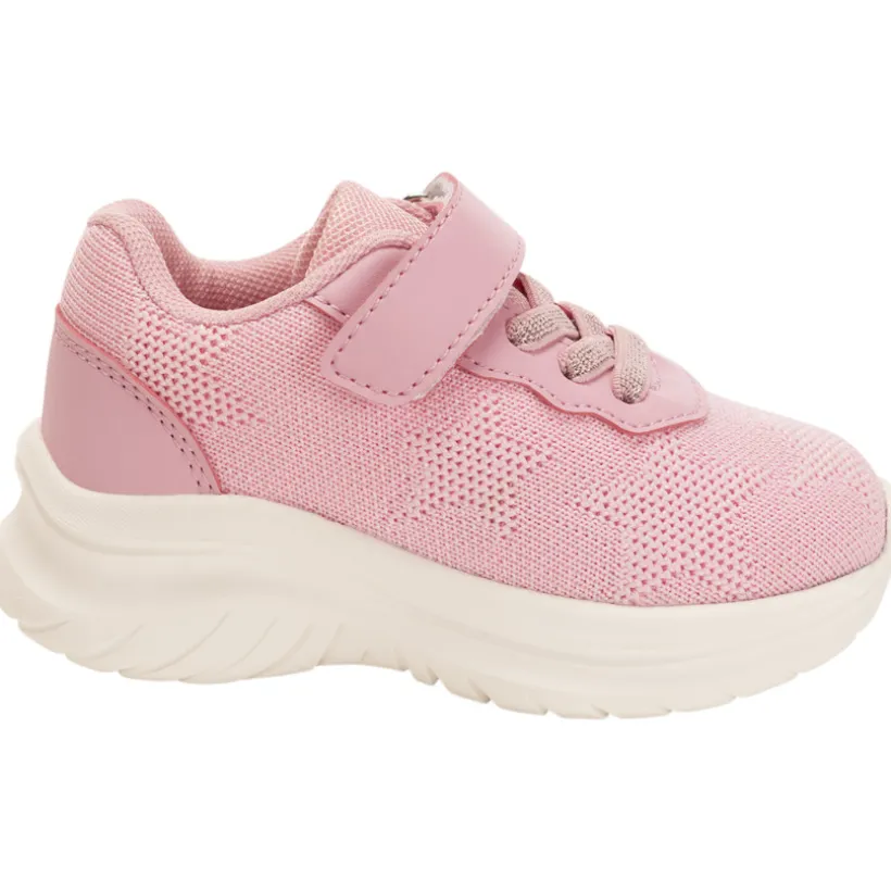 Baskets étoilées en mesh et lurex pour bébé fille