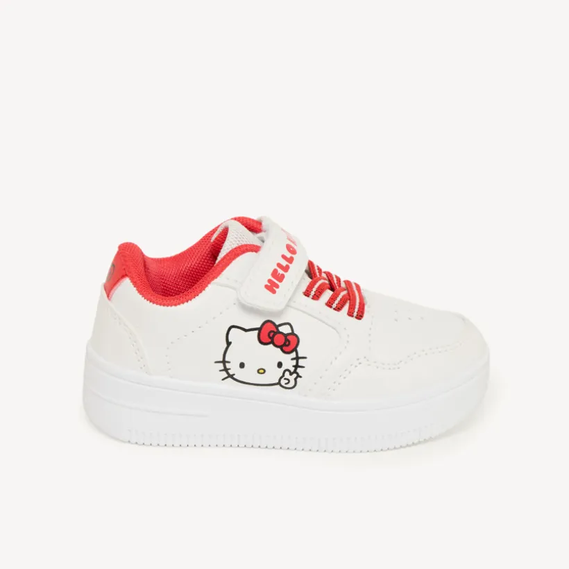 Baskets velcro et lacets élastiques Hello Kitty pour bébé fille