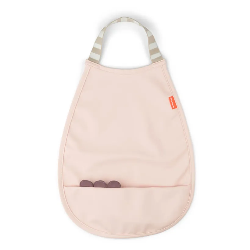 Bavoir avec élastique Croco Rose