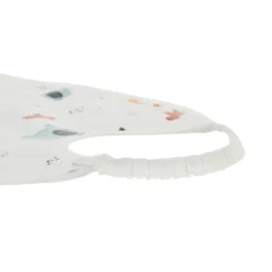 Bavoir imperméable à poche et col élastiqué imprimé savane