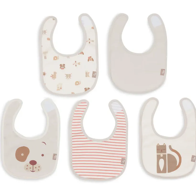 Bavoir Jersey imperméable - Animal Friends - 5 Pcs