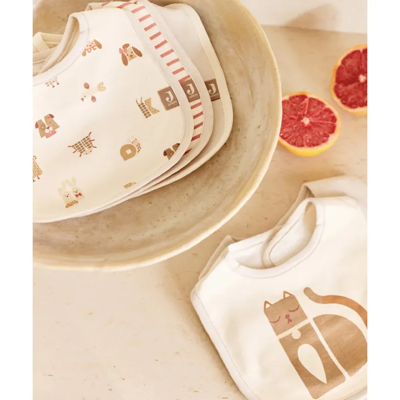 Bavoir Jersey imperméable - Animal Friends - 5 Pcs
