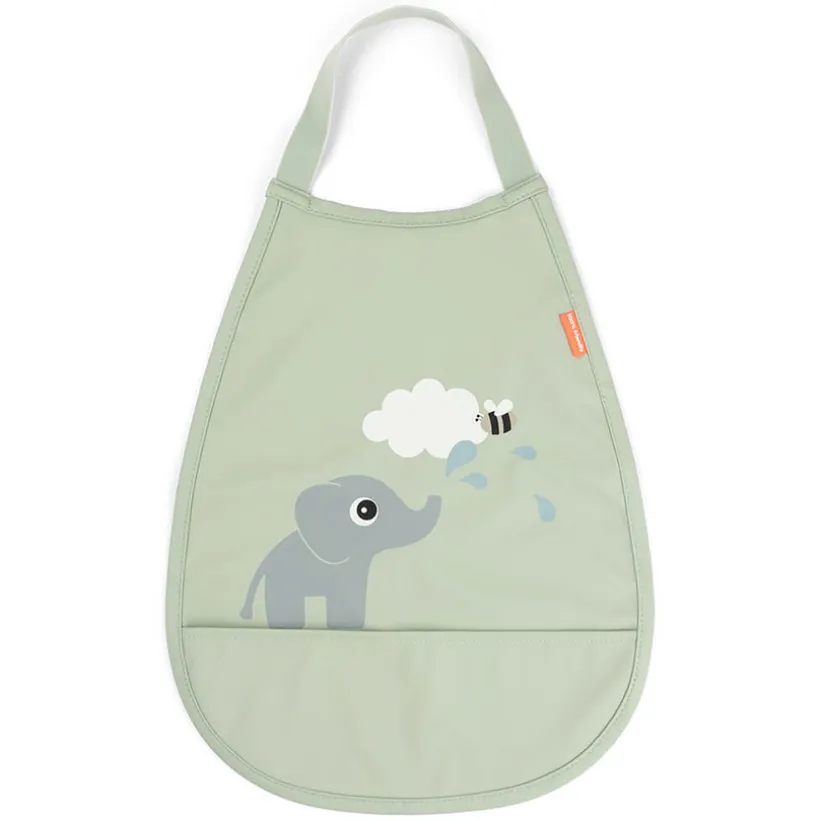 Bavoir élastique avec poche Elphee Vert