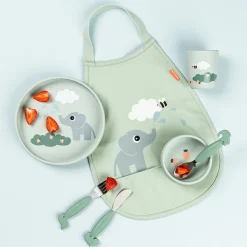 Bavoir élastique avec poche Elphee Vert