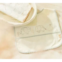 Bavoir à manches imperméable - Elephant Tales - 2 Pcs