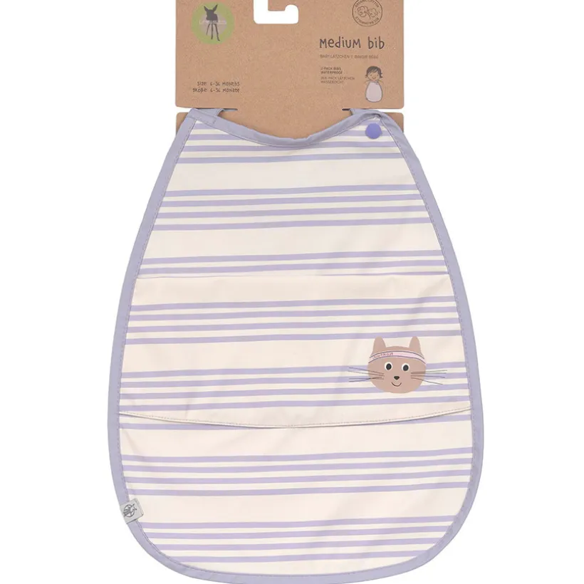 Bavoir poche imperméable Tiny Team Cat 6-36m