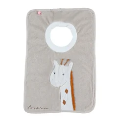 Bavoir éponge Funny avec pouët Tiga beige