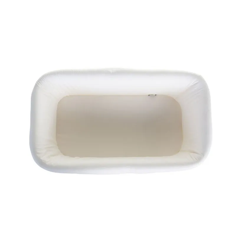 Berceau en rotin 80 x 40 cm + matelas + habillage en jersey
