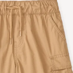 Bermuda cargo uni en popeline pour garçon