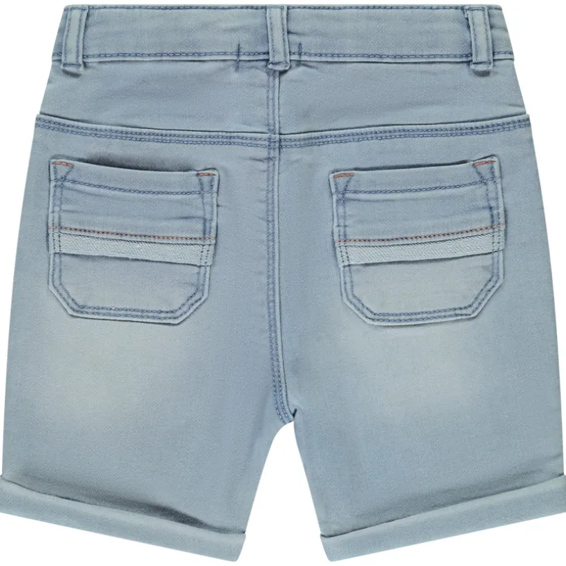 Bermuda effet jean délavé uni pour bébé garçon