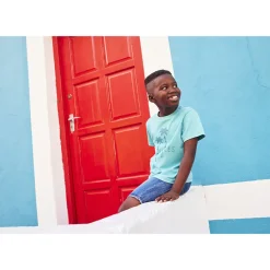 Bermuda en jean effet délavé pour garçon