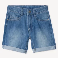 Bermuda en jean effet délavé pour garçon