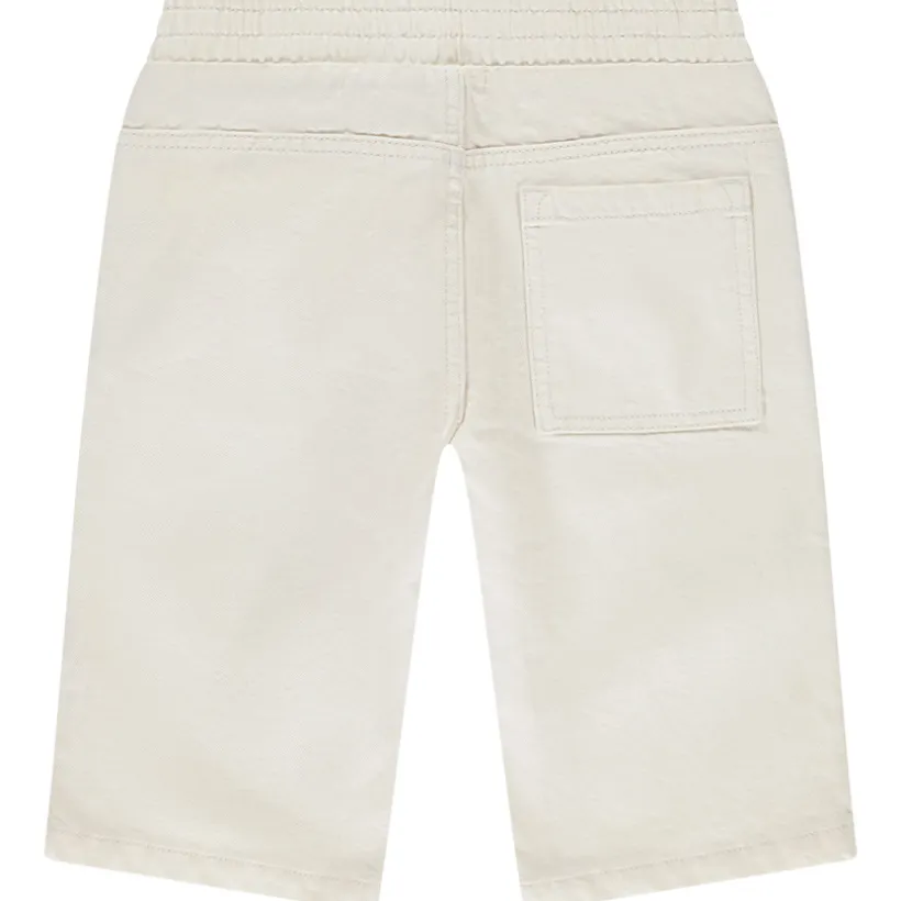 Bermuda en jean uni avec taille élastiquée pour garçon