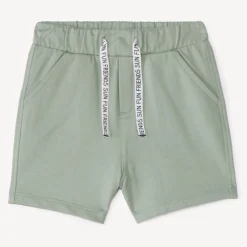 Bermuda en molleton uni pour bébé garçon