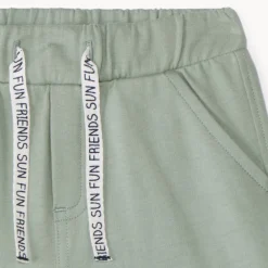 Bermuda en molleton uni pour bébé garçon