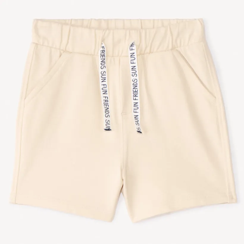 Bermuda en molleton uni pour bébé garçon