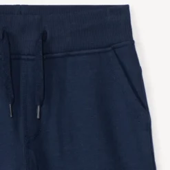 Bermuda en molleton uni à taille élastiquée pour garçon