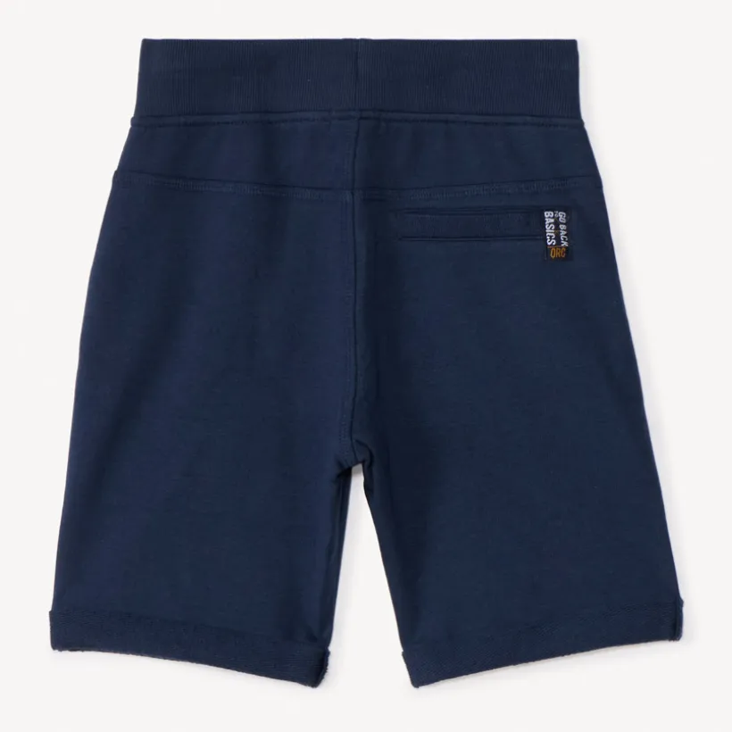 Bermuda en molleton uni à taille élastiquée pour garçon