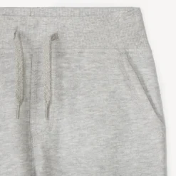 Bermuda en molleton uni à taille élastiquée pour garçon