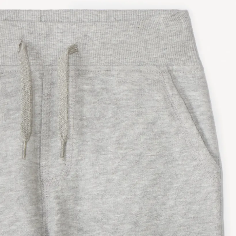 Bermuda en molleton uni à taille élastiquée pour garçon