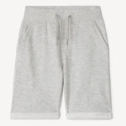 Bermuda en molleton uni à taille élastiquée pour garçon