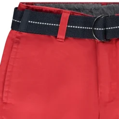 Bermuda en toile avec ceinture tissée amovible pour garçon