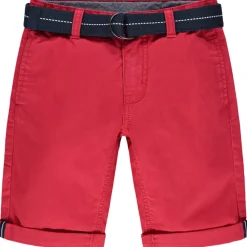Bermuda en toile avec ceinture tissée amovible pour garçon
