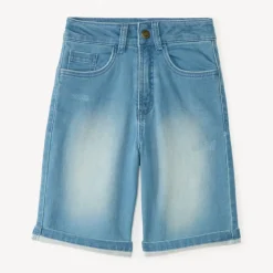 Bermuda long en jean pour garçon