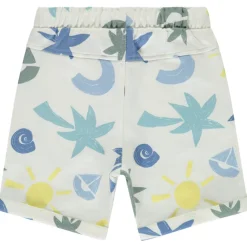 Bermuda molleton imprimé arty fantaisie pour bébé garçon