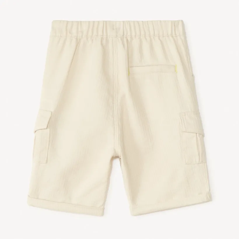 Bermuda style cargo en toile uni pour bébé garçon