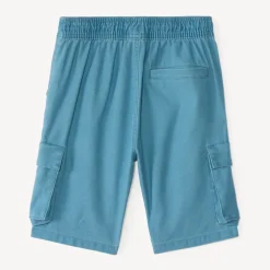 Bermuda style cargo uni pour garçon