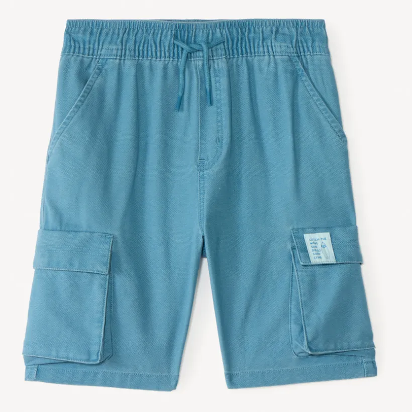 Bermuda style cargo uni pour garçon