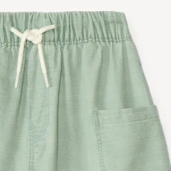 Bermuda uni avec poches charpentier pour garçon