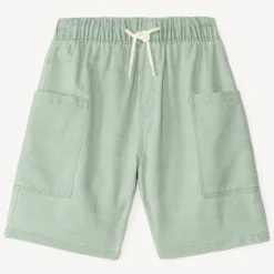Bermuda uni avec poches charpentier pour garçon