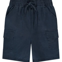 Bermuda uni avec poches façon cargo pour bébé garçon
