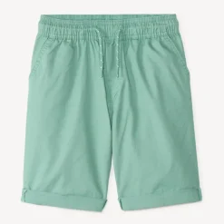 Bermuda uni en popeline pour garçon